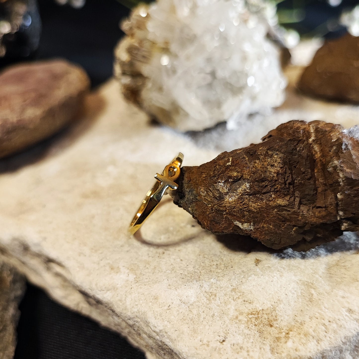 MINIRING CROCE DI ANKH