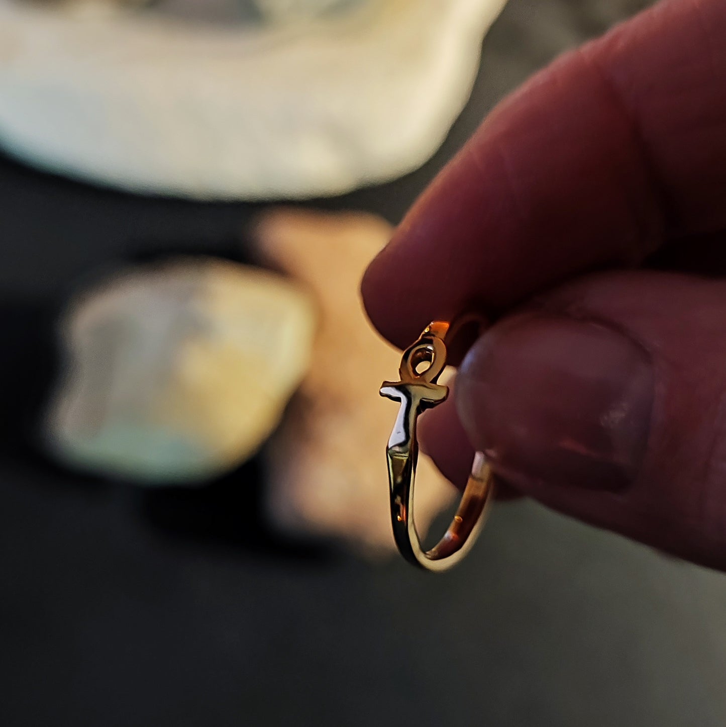 MINIRING CROCE DI ANKH