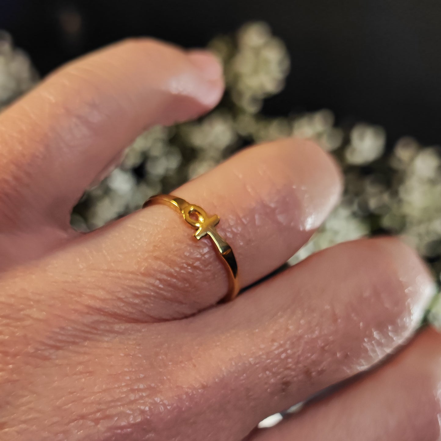 MINIRING CROCE DI ANKH