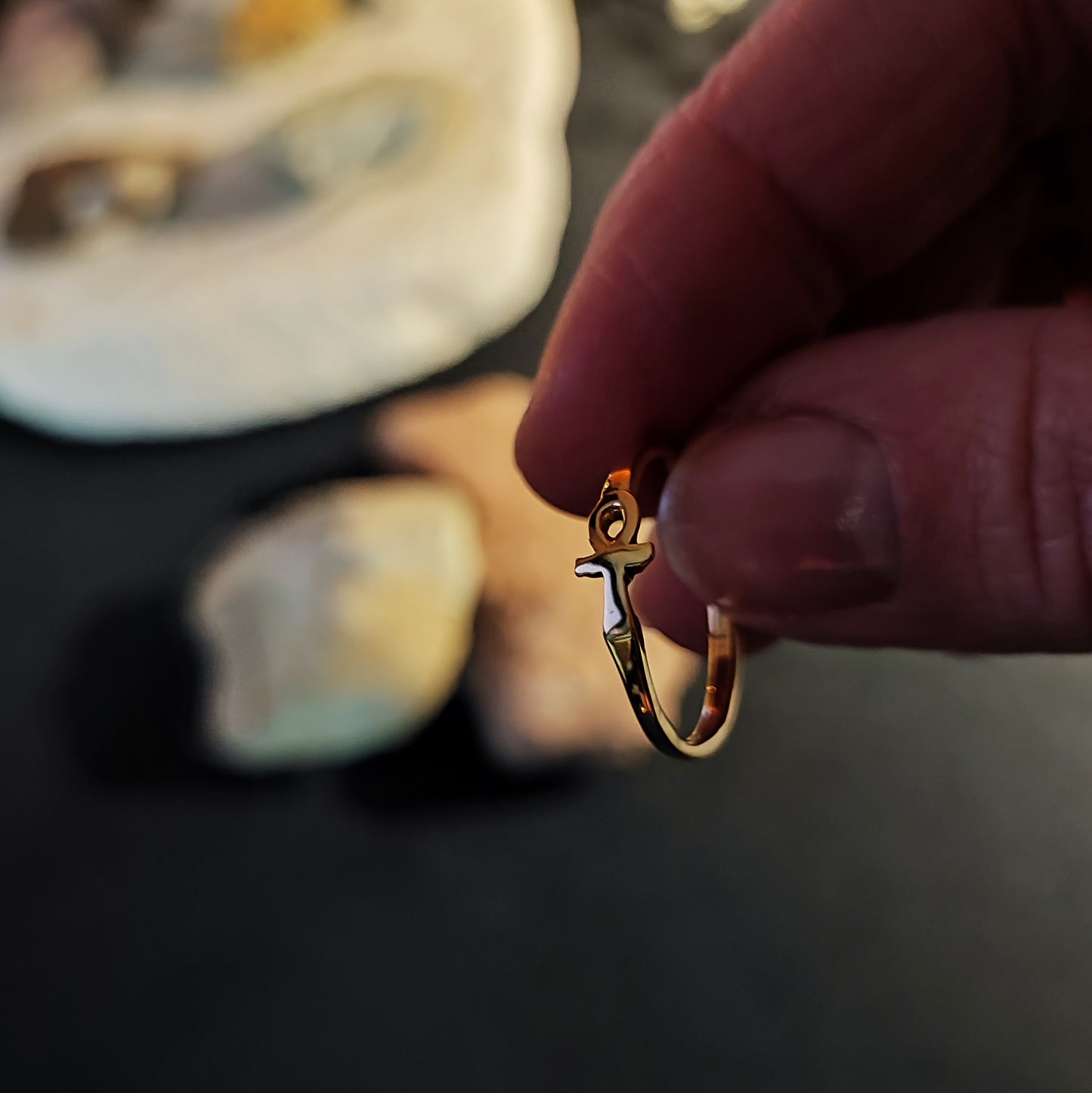 MINIRING CROCE DI ANKH