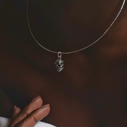 Ciondolo Teschio Lucido, In Argento 925 | Https - Foto 2